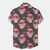 voordelige Vogels &amp; Dieren-Voor heren Flamingo Strand hemd Aloha-shirt Korte mouw Hawaii Vakantie Zomer Lente Strijkijzer Dichtknopen Zwart Grijs