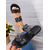 cheap Vacation Sandals-Women&#039;s Green Studded Slide Sandals – Trendy Summer Flats with Comfortable Sole for Casual Everyday Wear