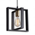 economico Luci a sospensione-lampada a sospensione piccola da fattoria 1 testa apparecchio a 4 teste lampada a sospensione per isola cucina con cavo finitura nera struttura in legno lampadario per corridoio ingresso armadio