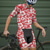 cheap Men&#039;s Clothing Sets-Men&#039;s Cycling Jersey with Shorts Short Sleeve Mountain Bike MTB Road Bike Cycling Black Red Navy Blue Floral Botanical Bike Spandex Sports Floral Botanical Clothing Apparel