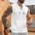 cheap Tank Tops-Men&#039;s Tank Top Sleeveless Hoodie Sleeveless Shirt Sleeveless Hooded Summer Pit Strip Fashion Designer Muscle Lace up Pocket Outdoor Gym Black White Khaki Top Tee for Men