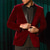 cheap Men&#039;s Blazers-Men&#039;s Velvet Blazer Blazer Business Cocktail Party Wedding Party Fashion Casual Spring Fall Polyester Solid Color Buttons Pocket Comfortable Single Breasted Blazer Red Green