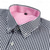 economico Camicie eleganti da uomo-Per uomo Camicie Camicia abbottonata Resistente alle rughe Camicia a quadri A quadri Matrimonio Ufficio Nero Rosa Blu marino Blu Manica lunga Colletto Estate Primavera Abbigliamento