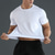 abordables T-shirts décontractés pour hommes-Homme T-shirt Chemise à manches courtes Manche Courte Col Rond Printemps &amp; Automne Couleur Unie / Unie Mode Designer Séchage Rapide Vacances Rue Sortir Noir Blanche Rouge T-shirt haut de gamme pour