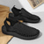 voordelige Vakantiesandalen-Heren bruine instapsandalen voor buiten met gevlochten details, casual stijl voor zomer- en strandactiviteiten