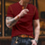 tanie Męskie koszulki casual-Męskie Koszulka z guzikami Podkoszulek Koszula Henley Koszulki Krótki rękaw Henley Lato Wiosna Kolorowy blok Moda Designerskie Podstawowy Niejednolita całość Kieszeń Urlop Ulica Wyjściowe Czarny