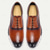 baratos Tênis de couro premium-tênis brogue masculino de couro legítimo – sapatos oxford vintage com bico fino feitos à mão com detalhes perfurados clássicos para uso profissional e casual