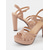 cheap Platform Sandals-Nude Platform Sandals for Women – Strappy High Heel Sandals with Buckle Detail, Trendy Footwear for Evening Outings and Special Occasions