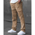 preiswerte Cargohosen-Herren Cargohose Cargohosen Hose Hosen Kordelzug Elastische Taille Multi Pocket Glatt tragbar Outdoor Täglich Campen und Wandern Modisch Klassisch Schwarz Armeegrün