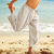 preiswerte Klassiker-Herren Leinenhosen Sommerhose Strandhose Haremshose Kordelzug Tasche Elastischer Bund Einfach Komfort Atmungsaktiv Knöchellang Täglich Strand Urlaub Hawaiianisch Boho Meerblau Schwarz