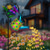 cheap Landscape Lights-Solar Watering Kettle Light with Colorful Butterfly Shepherd Hook Waterproof Solar Garden Light Wrought Iron LED Outdoor Garden Light for Courtyard Terrace Sidewalk Lawn Decoration