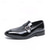 cheap Semi-Formal-Men&#039;s Patent Leather Burgundy Loafers with Crocodile Texture and Buckle Detail – Elegant Slip-On Shoes for Formal Occasions and Business Wear