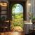 cheap Door Covers-Landscape Door Decorations Door Covers Flowers Window Door Tapestry Door Curtain Decoration Backdrop Indoor/Outdoor Door Banner for Front Door Farmhouse