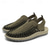 voordelige Vakantiesandalen-Heren bruine instapsandalen voor buiten met gevlochten details, casual stijl voor zomer- en strandactiviteiten