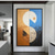 cheap Abstract Paintings-Handmade Oil Painting Canvas Acrylic Wall Art Decoration Abstract Creative Geometric Patterns for Home Decor Rolled Frameless Unstretched Painting