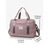 abordables Bolsos de viaje-Bolsa de viaje para mujer con compartimento para zapatos: bolsa de viaje impermeable de gran capacidad para el fin de semana, para el gimnasio, los deportes y las escapadas nocturnas Color: vino, negro y rosa