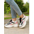 voordelige Damessneakers-dikke dad sneakers voor dames – witte en oranje modieuze platform hardloopschoenen voor casual, streetwear en sportieve stijl