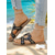 cheap Vacation Sandals-Women&#039;s Black Studded Slip-On Sandals with Stylish Strap Design – Comfortable and Trendy Beach Footwear for Summer