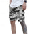 cheap Classic-Men&#039;s Cargo Shorts Camo Shorts Shorts Summer Shorts Drawstring Elastic Waist Multi Pocket Camouflage Comfort Wearable Knee Length Outdoor Sport Daily Fashion Casual White Light Green