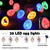 economico Luci di Pasqua-5m-20leds esterno solare pasqua pasqua pasqua uovo di pasqua coniglio luce stringa interno ed esterno cortile giardino percorso atmosfera pasquale luce decorativa stringa