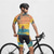 cheap Men's Jerseys-Men's Cycling Jersey Graphic Stripes Short Sleeve Bike Tee Tshirt Jersey with 3 Rear Pockets Mountain Bike MTB Quick Dry Anatomic Design Wicking Breathable Sports Yellow Red Clothing Apparel