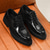 cheap Formal-Men&#039;s Brown Derby Shoes - Faux Leather with Crocodile Texture Embossing, Stylish and Versatile Footwear for Men, Ideal for Casual, Office and Everyday Wear