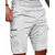 cheap Classic-Men&#039;s Cargo Shorts Shorts Summer Shorts Drawstring Elastic Waist Multi Pocket Plain Comfort Wearable Knee Length Outdoor Sport Daily Fashion Casual Black White