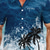 preiswerte Ozean-Druck-Herren Kokosnussbaum Ozean Natur &amp; Landschaft Hawaiihemd Sommerhemd Camp-Shirt Aloha-Shirt Kurzarm Hawaiianisch Urlaub Festtage Strandbekleidung Sommer Frühling Kubanisches Halsband Knopf hoch