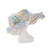 cheap Party Hats-Women Party Church Derby Top Hats Organza Sun Visor Cap Ladies Flowers Fascinators Big Wide Brim Fedoras