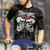cheap Men's Jerseys-Men's Cycling Jersey Skull Short Sleeve Bike Tee Tshirt Jersey with 3 Rear Pockets Mountain Bike MTB Quick Dry Anatomic Design Wicking Breathable Sports Black Clothing Apparel