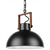 preiswerte Pendelleuchte-Industrielle Retro-Pendelleuchte aus Metall, Kronleuchter, moderner Bauernhausbalkon, Flur, dekorative Beleuchtungskörper, Nachttischlampe, schwarze Hängelampe, 1 Kopf, 110–240 V
