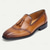 economico Semi-formale-mocassini da uomo in pelle marrone con dettagli stampati a serpente e accenti di nappe: scarpe eleganti slip-on in pelle di vacchetta di alta qualità per occasioni formali, aziendali e quotidiane
