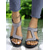 cheap Vacation Sandals-Sparkling T-Strap Sandals for Women – Comfortable and Stylish Wedge Sandals with Rhinestone Accents, Great for Casual Outings, Summer Parties and Special Occasions