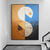 cheap Abstract Paintings-Handmade Oil Painting Canvas Acrylic Wall Art Decoration Abstract Creative Geometric Patterns for Home Decor Rolled Frameless Unstretched Painting
