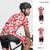 cheap Men&#039;s Clothing Sets-Men&#039;s Cycling Jersey with Shorts Short Sleeve Mountain Bike MTB Road Bike Cycling Black Red Navy Blue Floral Botanical Bike Spandex Sports Floral Botanical Clothing Apparel