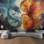 cheap Animal Tapestries-Fantasy Hanging Tapestry Phenix Dragon Wall Art Large Tapestry Mural Decor Photograph Backdrop Blanket Curtain Home Bedroom Living Room Decoration
