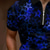 levne Pánské geometrické polo-Pánské Geometrický Yıldız Polo na zip Krátký rukáv Přehnutý Běžné Denní Venkovní Na den Oblečení na atletiku Zip Léto Fialová Rubínově červená Modrá
