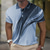 billige Geometrisk polo for menn-Herre Geometrisk Linje Vaffel poloskjorter Kortermet Poloskjorter Skjorter med krage Fritid Business Casual utendørs treningsklær Dagligdagstøy 3D-utskrift Knapper Sommer Svart Blå Lilla