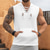 cheap Tank Tops-Men&#039;s Tank Top Sleeveless Hoodie Sleeveless Shirt Sleeveless Hooded Summer Pit Strip Fashion Designer Muscle Lace up Pocket Outdoor Gym Black White Khaki Top Tee for Men