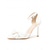 preiswerte Braut-Satin-Pumps mit Schleife und Knöchelriemen für Damen – spitze Stiletto-Brautschuhe für formelle Hochzeiten