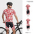 cheap Men&#039;s Clothing Sets-Men&#039;s Cycling Jersey with Shorts Short Sleeve Mountain Bike MTB Road Bike Cycling Black Red Navy Blue Floral Botanical Bike Spandex Sports Floral Botanical Clothing Apparel