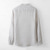 abordables Chemises élite-Homme Chemise Chemise en lin Blanche Gris Claire Bleu clair manche longue Couleur Unie Col montant École Formel Boutons Vêtement Tenue Élégant Vacances ancien Neutre