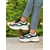 voordelige Damessneakers-dikke dad sneakers voor dames – witte en oranje modieuze platform hardloopschoenen voor casual, streetwear en sportieve stijl