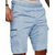 cheap Classic-Men&#039;s Cargo Shorts Shorts Summer Shorts Drawstring Elastic Waist Multi Pocket Plain Comfort Wearable Knee Length Outdoor Sport Daily Fashion Casual Black White