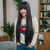 cheap Synthetic Trendy Wigs-Synthetic Wig kinky Straight Yaki Straight Layered Haircut With Bangs Machine Made Wig 32 inches A1 Synthetic Hair Women&#039;s Classic Comfortable Color Gradient Black