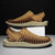 voordelige Vakantiesandalen-Heren bruine instapsandalen voor buiten met gevlochten details, casual stijl voor zomer- en strandactiviteiten