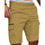 cheap Classic-Men&#039;s Cargo Shorts Shorts Summer Shorts Drawstring Elastic Waist Multi Pocket Plain Comfort Wearable Knee Length Outdoor Sport Daily Fashion Casual Black White