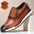 baratos Tênis de couro premium-tênis brogue masculino de couro legítimo – sapatos oxford vintage com bico fino feitos à mão com detalhes perfurados clássicos para uso profissional e casual