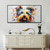 abordables Pinturas de animales-Pintura al óleo hecha a mano, lienzo, arte de pared, decoración, moderno, abstracto, lindo animal, cachorro para sala de estar, decoración del hogar, pintura enrollada sin marco y sin estirar