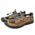 cheap Outdoor Sandals-Men&#039;s Brown Outdoor Sandals with Breathable Mesh and Adjustable Lacing System, Durable Sole - Perfect for Hiking, Camping and Summer Activities